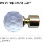 Закінчення Кристал Куля 25 мм