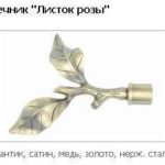 Закінчення Листя троянди 19 mm